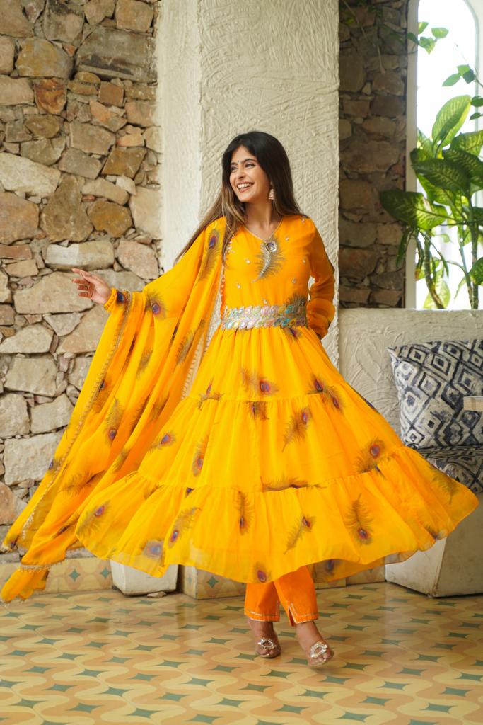 Masakali Chiffon Anarkali Set