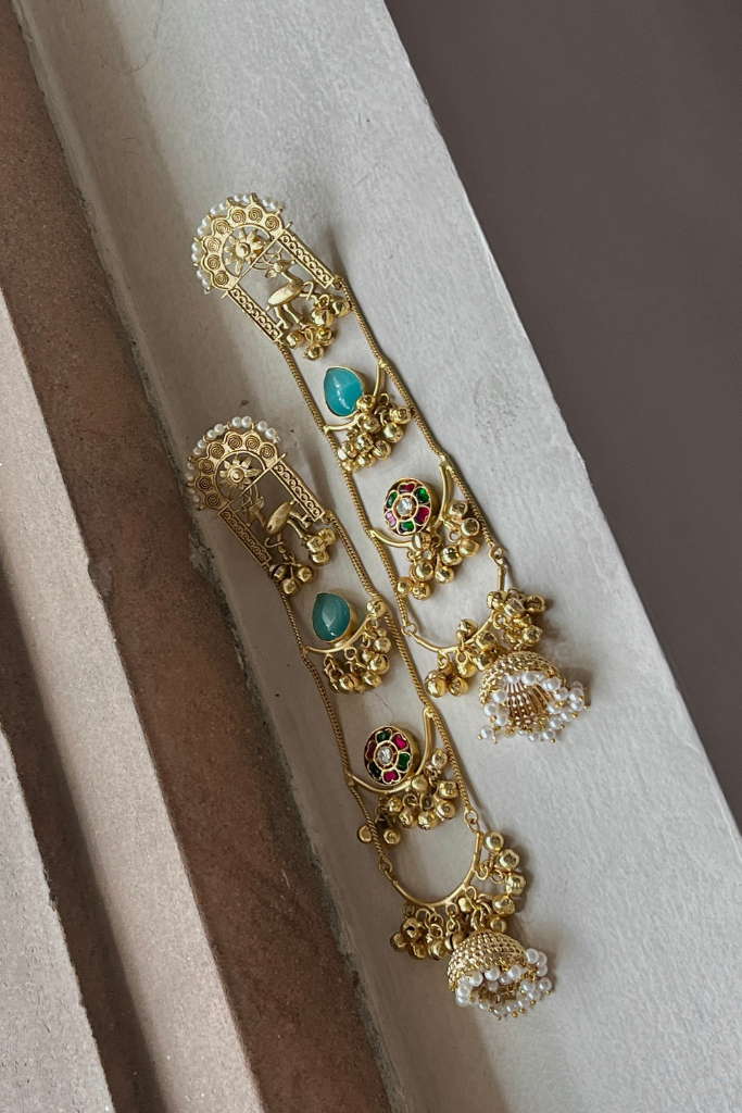 Neelam long Jhumkas