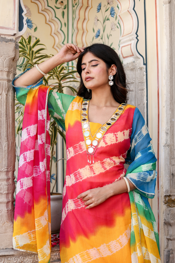 Reet Aaina Chiffon Set