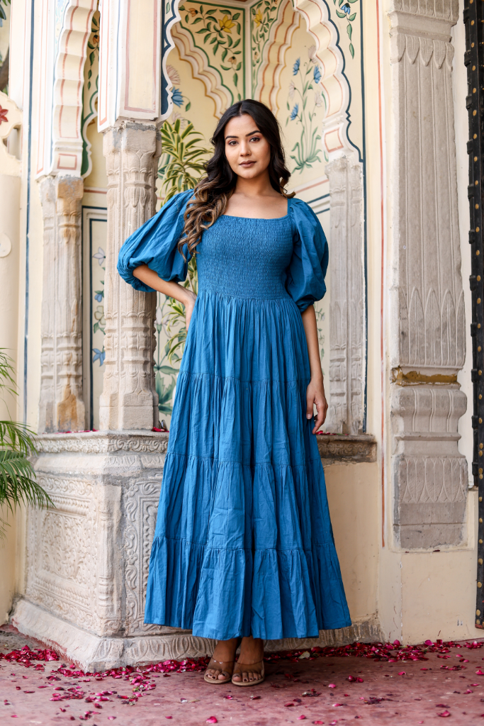 Ocean Whirl Maxi Dress