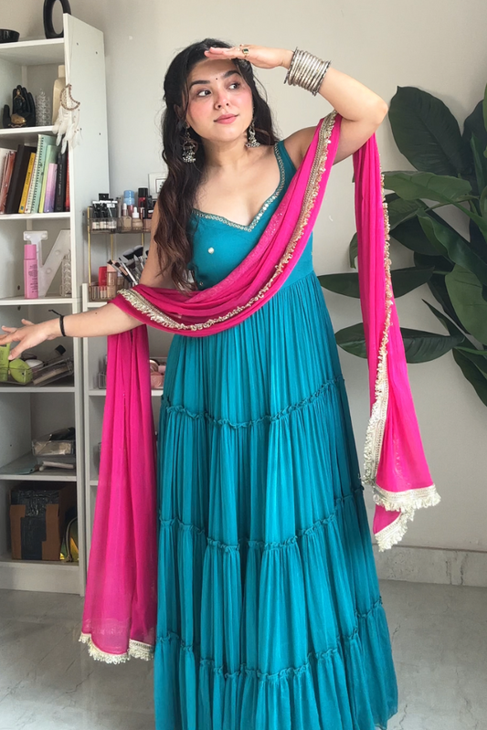 Fiza Anarkali Set