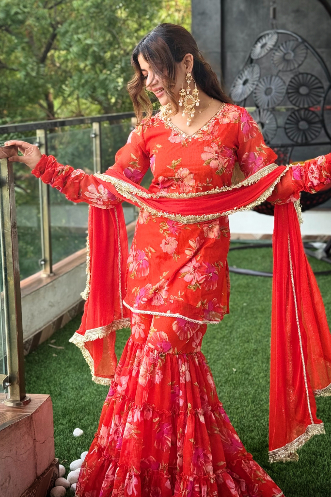 Radhika Sharara Set