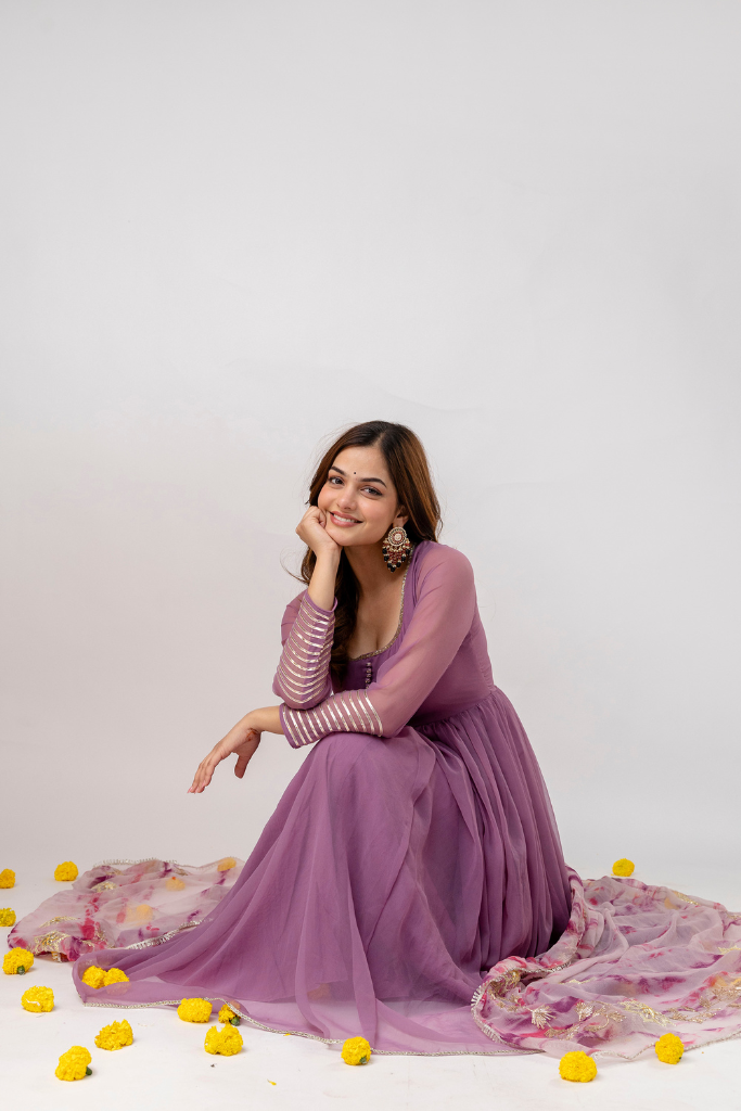 Simran Gota Anarkali Set
