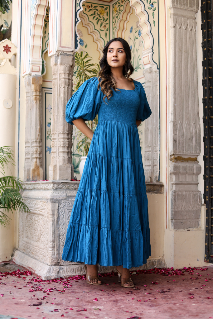 Ocean Whirl Maxi Dress