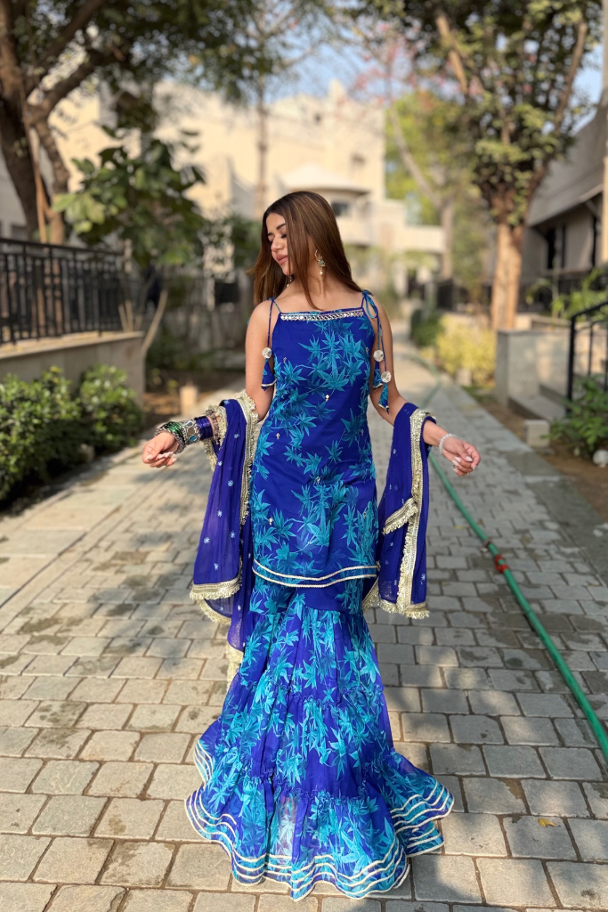 Sapphire Sharara Set