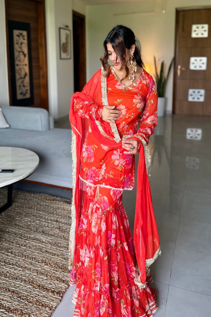 Radhika Sharara Set