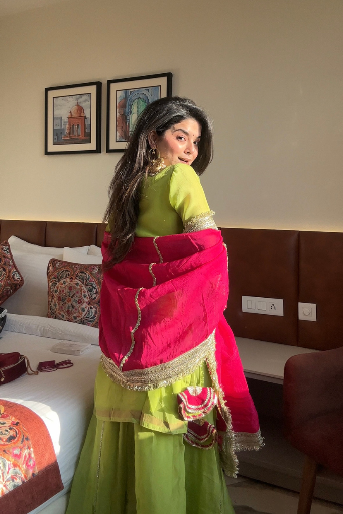 Khwahish Neon Sharara Set