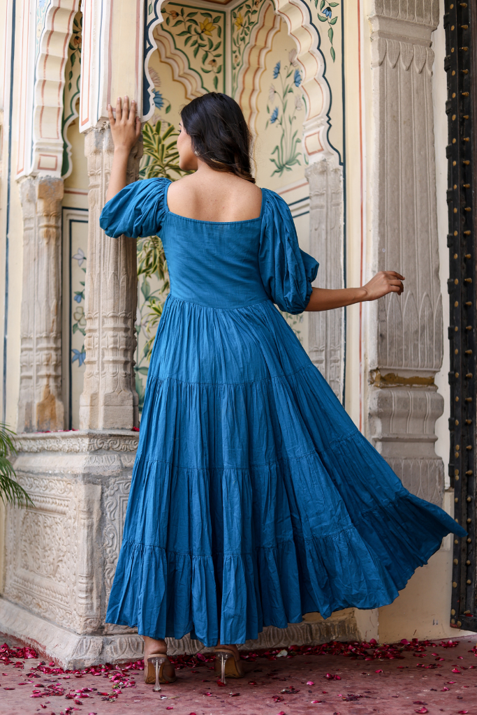 Ocean Whirl Maxi Dress