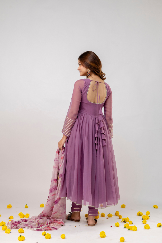 Simran Gota Anarkali Set