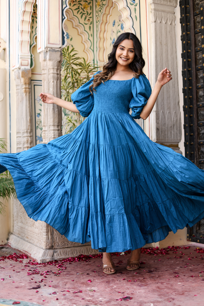 Ocean Whirl Maxi Dress