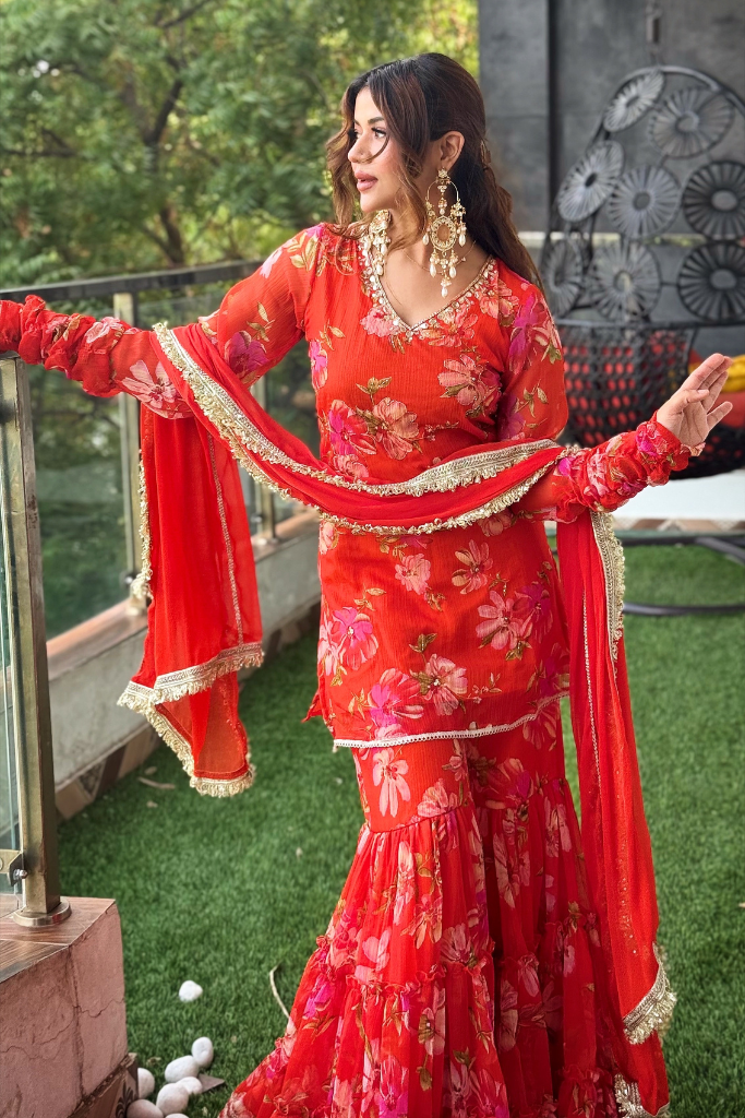 Radhika Sharara Set