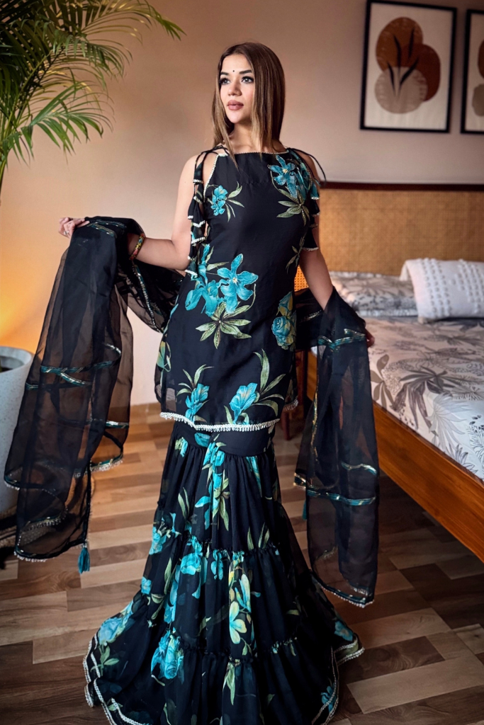 Nagma Chiffon Sharara Set