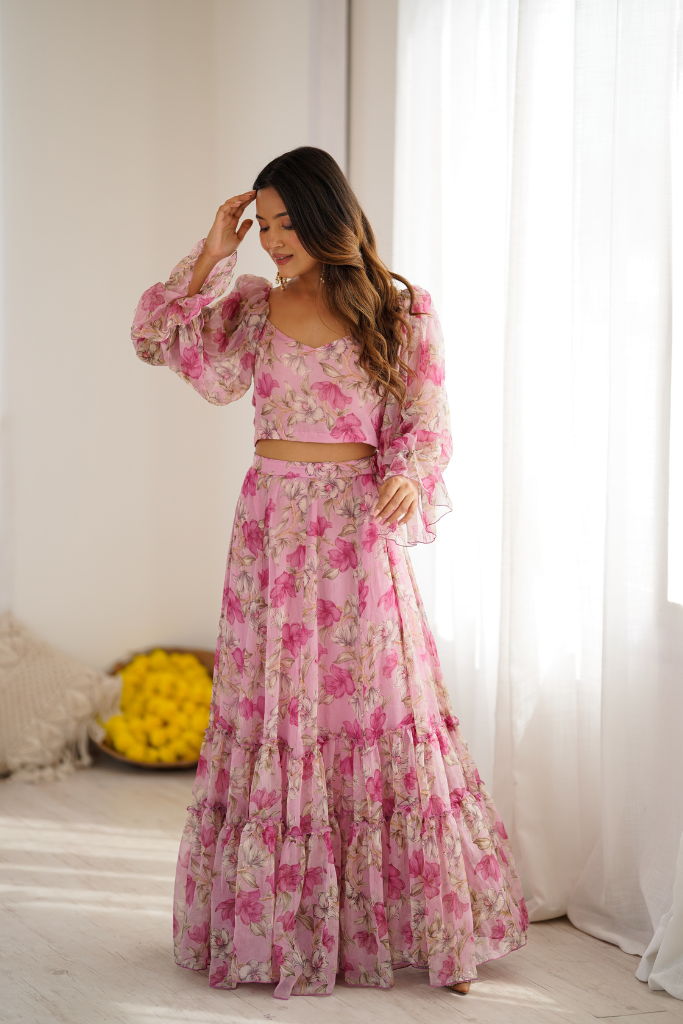 Orchid Aura Skirt Set