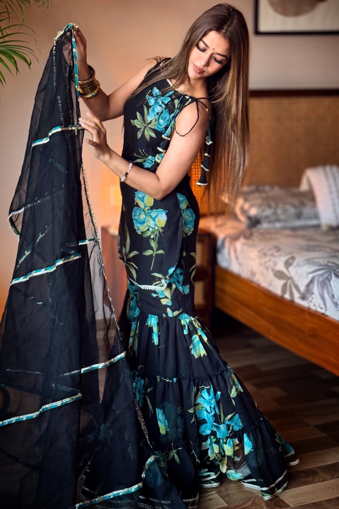 Nagma Chiffon Sharara Set