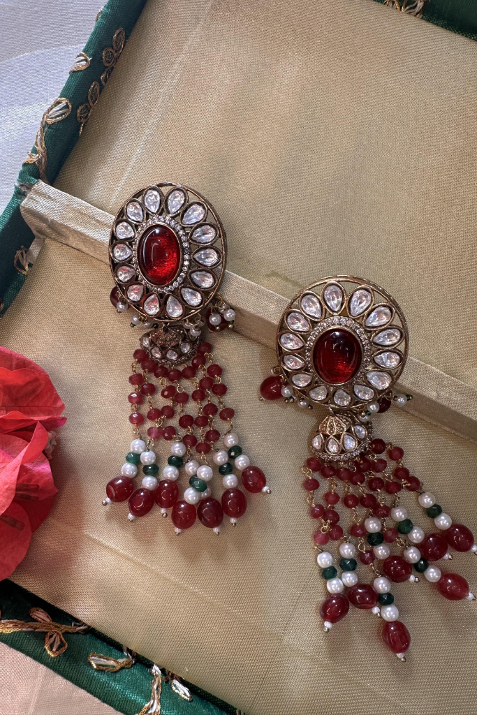 Rani Beaded Jhumkas