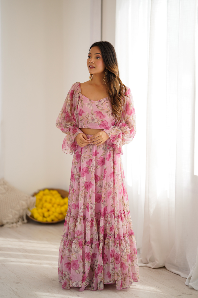Orchid Aura Skirt Set