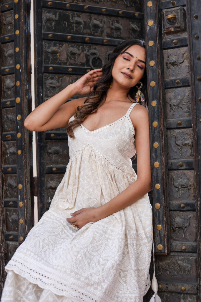 Mastani Chikankari Sharara Set