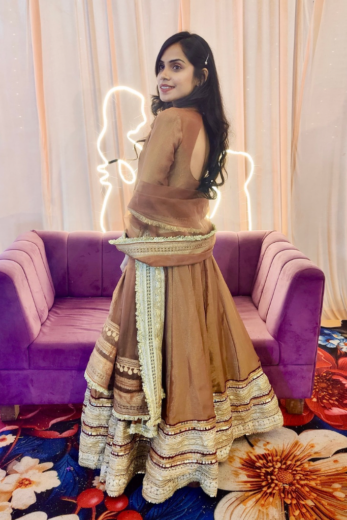 Meraki Tissue Lehenga Set