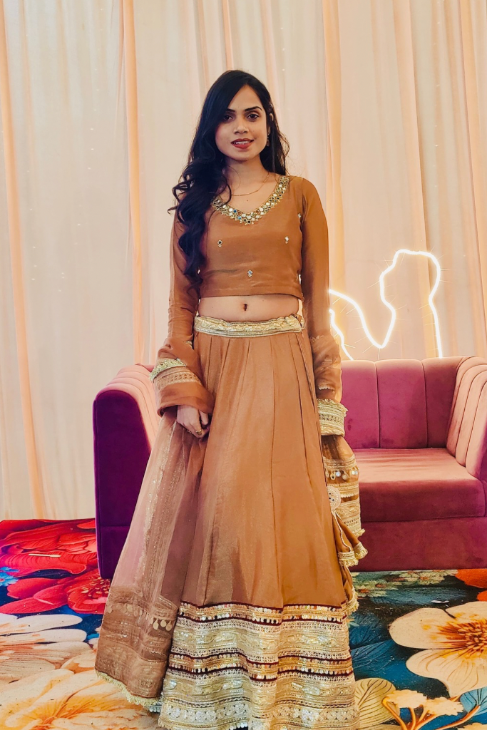 Meraki Tissue Lehenga Set