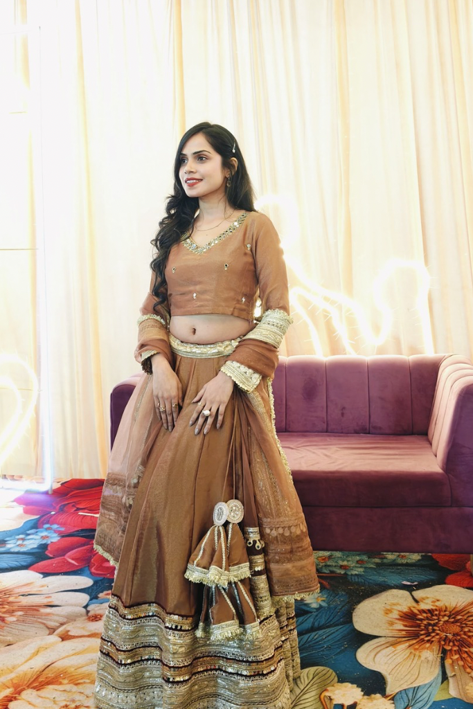 Meraki Tissue Lehenga Set