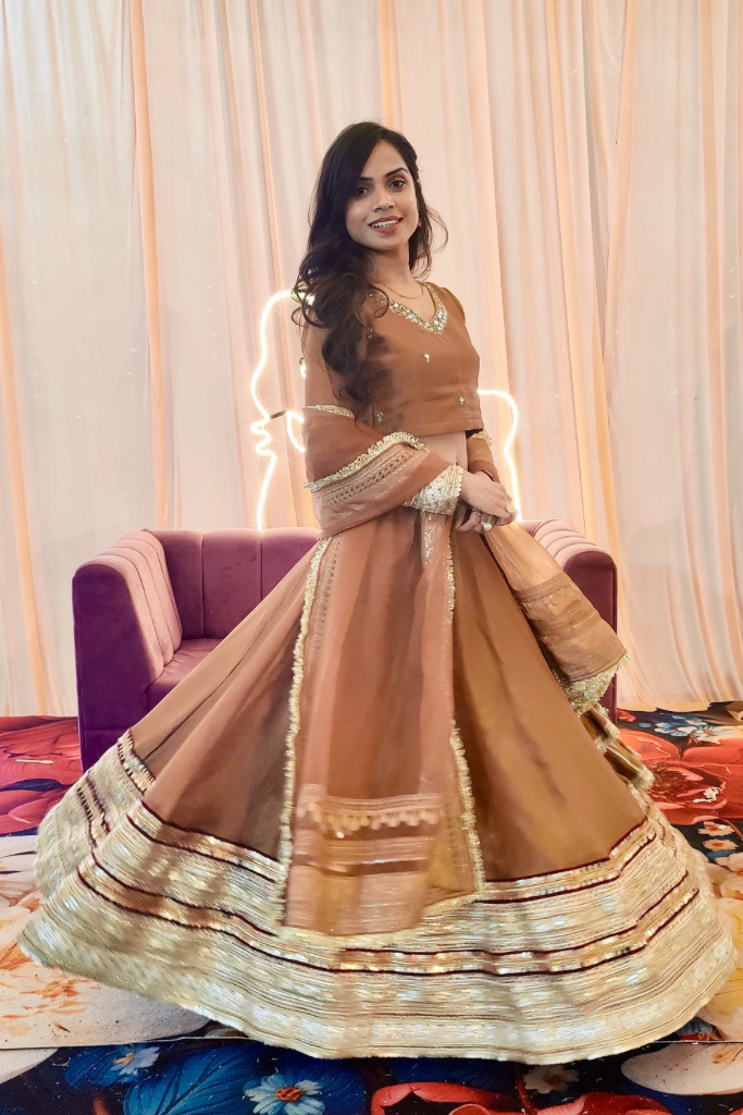 Meraki Tissue Lehenga Set