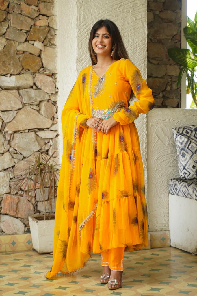 Masakali Chiffon Anarkali Set