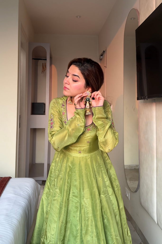 Madhubala Tissue Anarkali Set