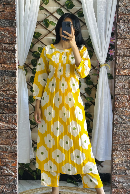 Aanya Yellow Kurta Set
