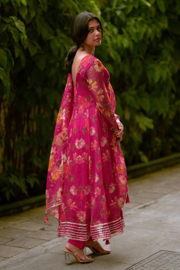 Varsha Floral Chiffon Set