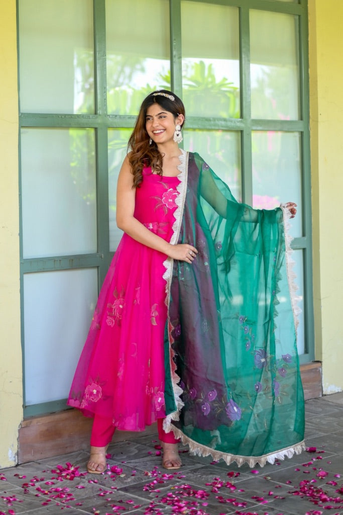 Ranisa Handpaint Anarkali Set