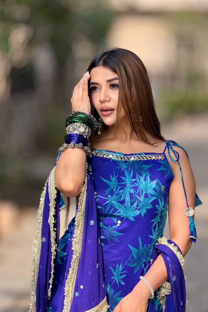 Sapphire Sharara Set