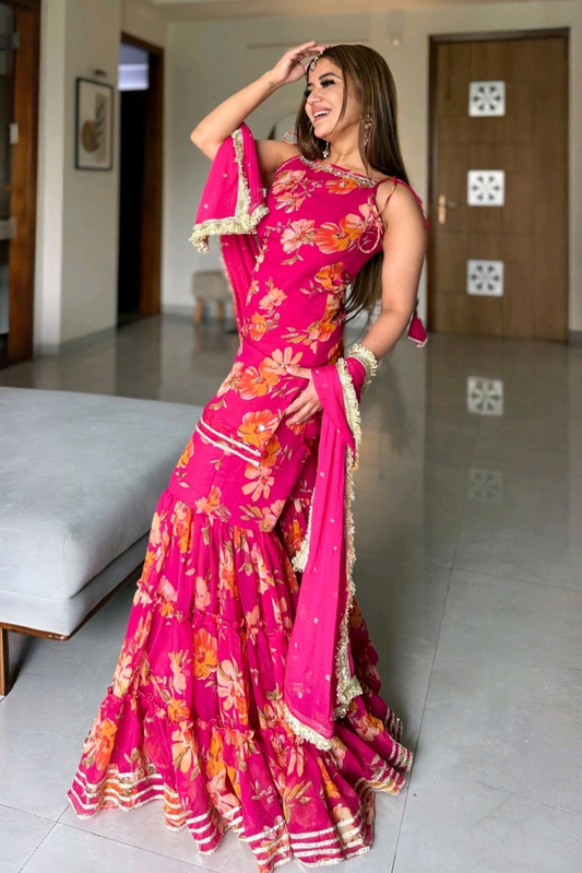 Malti Floral Sharara Set