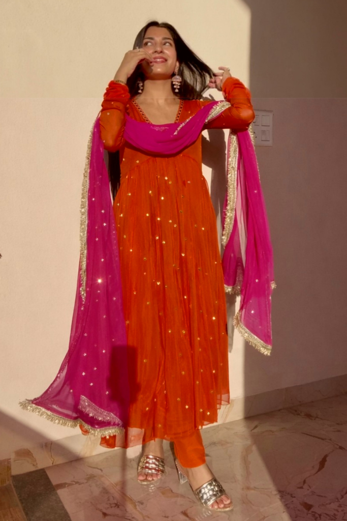 Kesar Anarkali Set