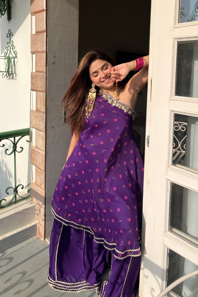 Mitali Bandhani Palazzo Set