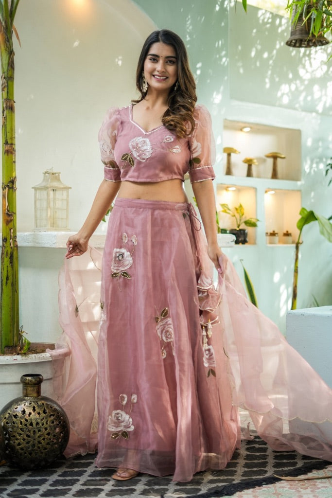 Kashni Handpainted Lehenga Set