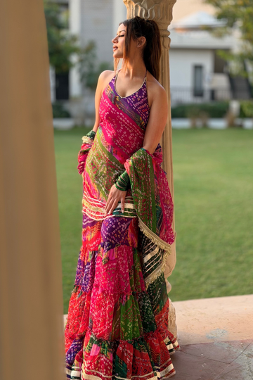 Rainbow Sharara Set