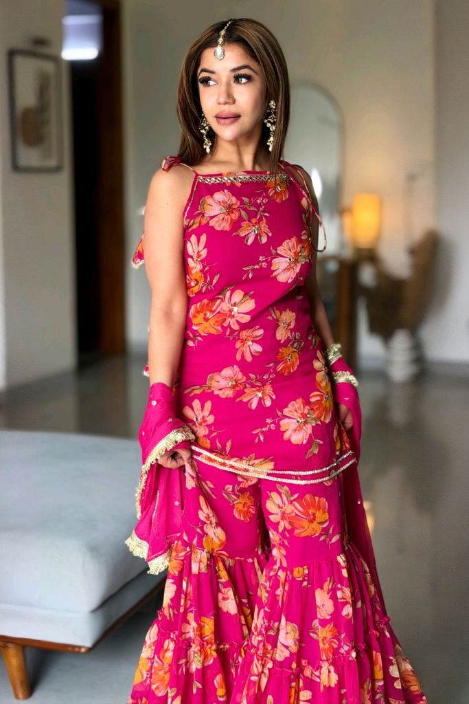 Malti Floral Sharara Set