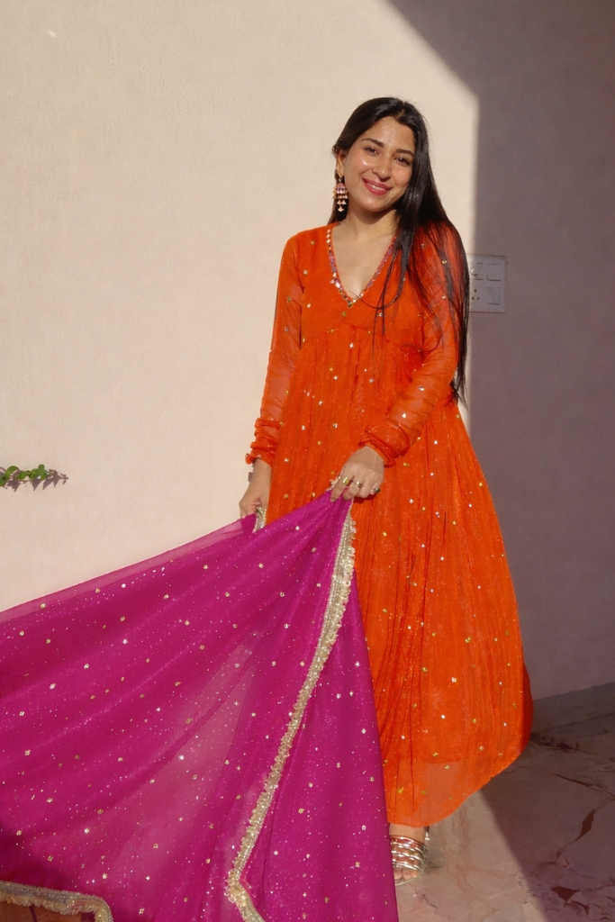 Kesar Anarkali Set