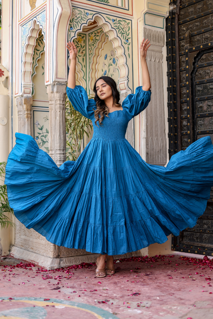Ocean Whirl Maxi Dress