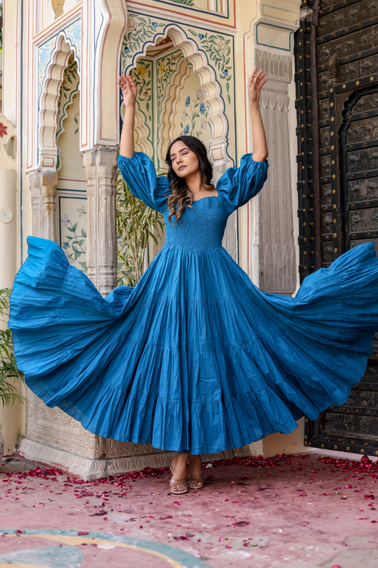 Ocean Whirl Maxi Dress