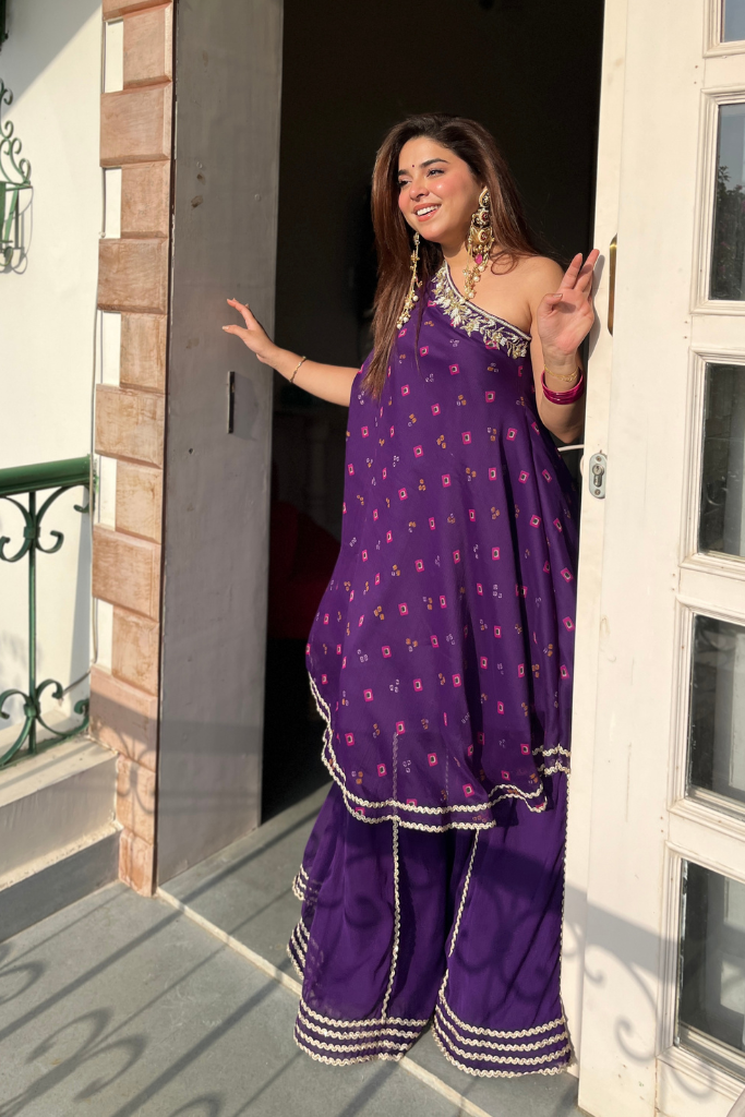 Mitali Bandhani Palazzo Set