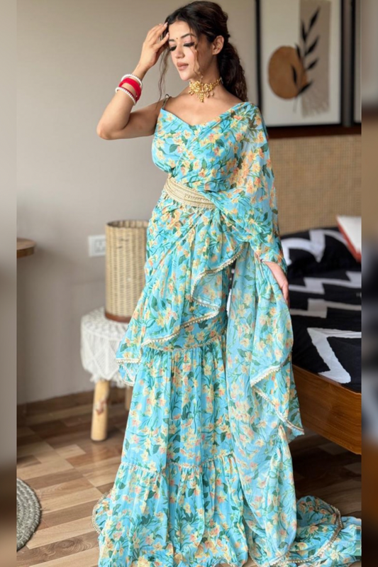 Bahaara Floral Draped Saree