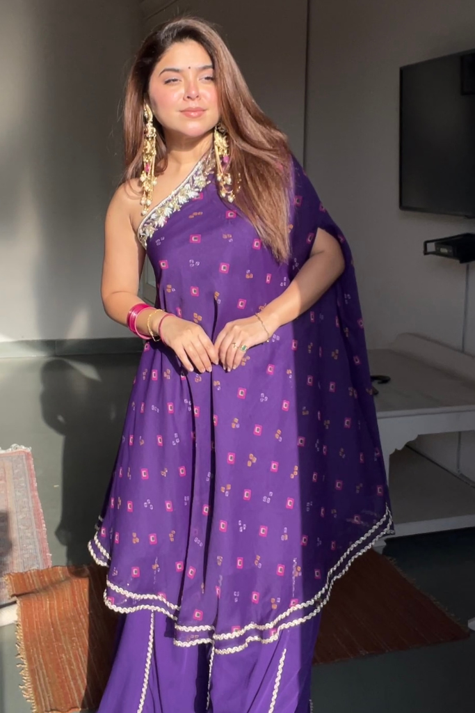 Mitali Bandhani Palazzo Set