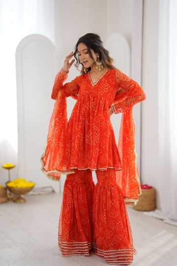 Zara Sharara Set