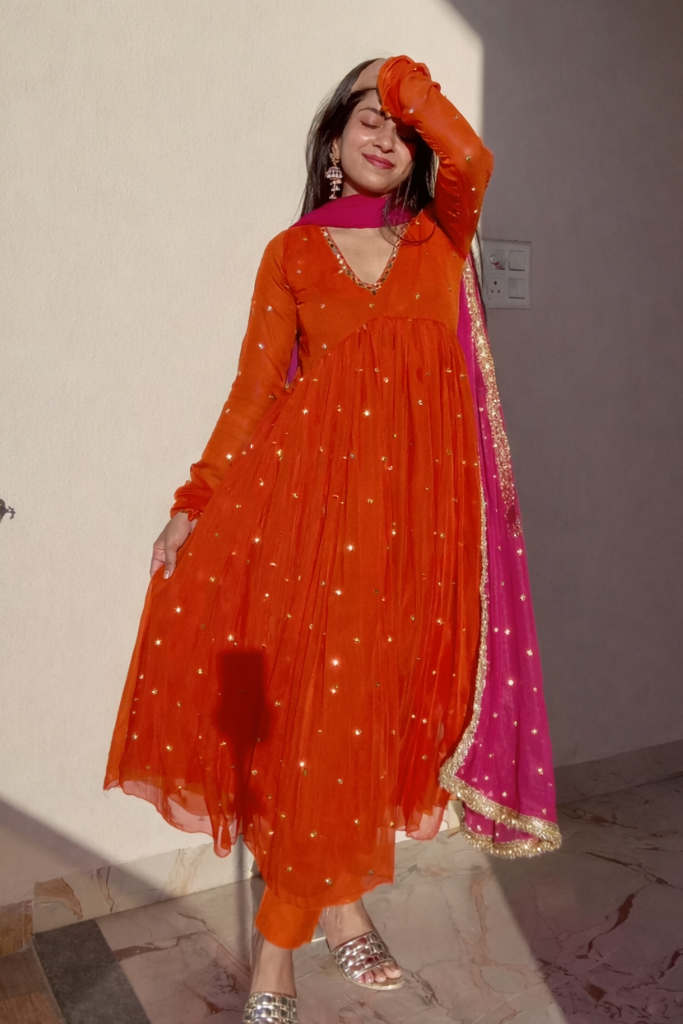 Kesar Anarkali Set