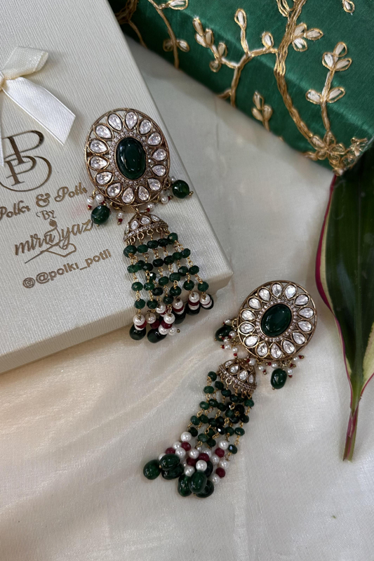Vani Beaded Jhumkas