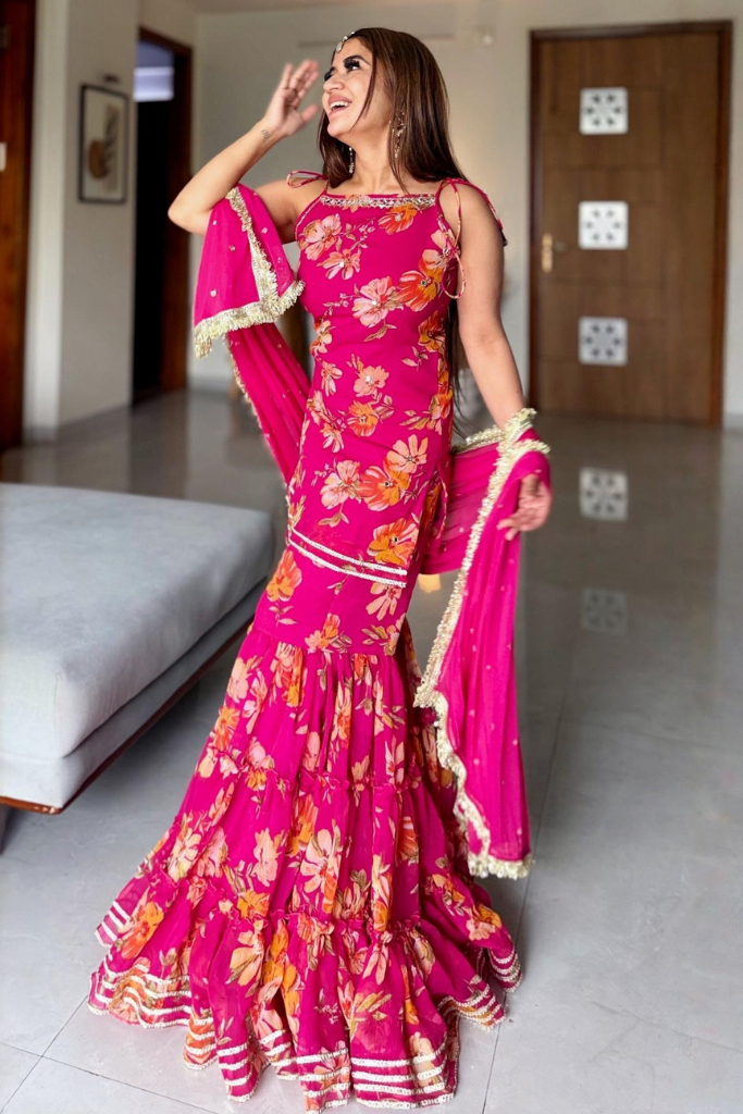 Malti Floral Sharara Set