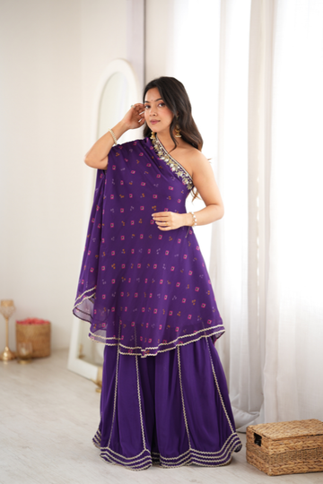 Mitali Bandhani Palazzo Set