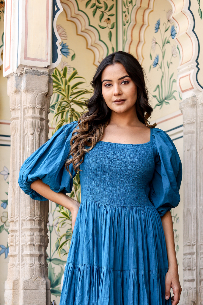 Ocean Whirl Maxi Dress