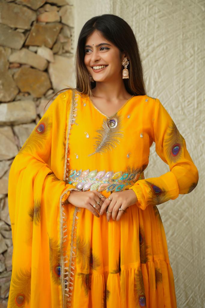 Masakali Chiffon Anarkali Set